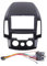 Panel Estéreo para Hyundai I30 2009-2011 AT/MT Marco para Radio Estéreo Coche Compatible con Pantalla Unidad Principal 2 DIN 9 Pulgadas(Frame and Cables MT)