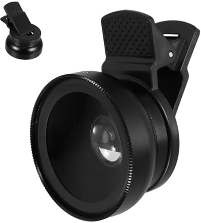 Cabilock Objektiv Smartphone-Kamera mit Weitwinkel und Makro-objektiven für Mobile Fotografie Leicht und Tragbar mit Robusten Materialien Kompatibel mit Meisten Smartphone-Modellen