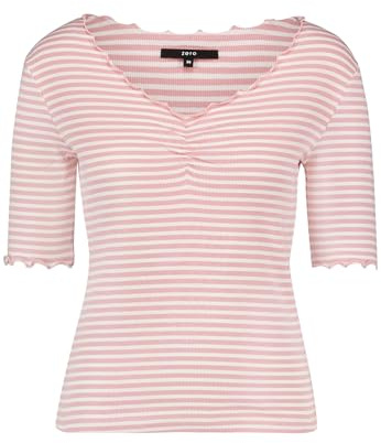 zero Damen Halbarm-Shirt mit Raffung