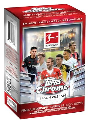 Topps Chrome Bundesliga 2025/26 - Value Box Fussball Saison 2026 Sammelkarten NEU & OVP