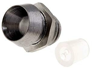 5X RTM-30HB-CHROM Fassung für LEDs 3 mm Chrom Messing konkav L2: 8mm