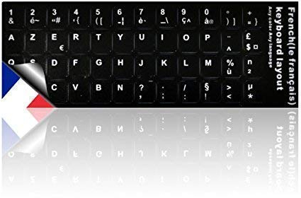 LEDELI Autocollants de Clavier pour PC, PC Portable - AZERTY Français Layout