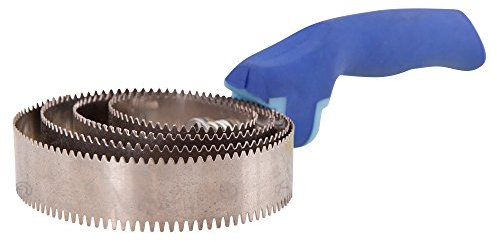 Premiere Federstriegel Soft Grip, Farbe:Kobalt/L.blau