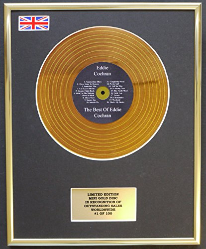 Eddie Cochran/Mini Gold Display/Limited Edition/COA/The Best of Eddie Cochran