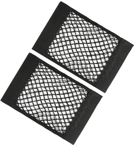 Wady Transportset für Kofferraum, Netz, Kofferraumwanne, für Rücksitz, elastisch, für Gepäck, Aufbewahrung, Tasche, Organizer, 2er-Pack