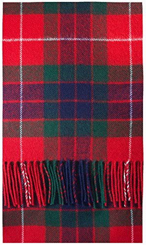 I LUV LTD Fraser Red Moderner Tartan Luxus Brushwool Schal