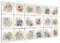 Bilderwelten Magnettafel - Aquarell Blumen Landhaus - Memoboard Panorama Querformat 1:2, Wandbild Magnettafel Pinnwand Magnetboard Magnetpinnwand Magnetwand Stahl Küche Büro, Größe HxB: 37cm x 78cm