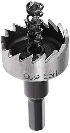 Sourcingmap 30mm HSS Drill Bit Hole Saw Cutter for Metal Alloy Wood