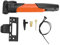 Fahrradluftpumpe, Tragbarer Kompakter Fahrradfüller mit Rahmenmontagesatz für Reparieren von Fahrradreifen (Orange)