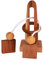Lord of The Ring, Knobelholz Schnurpuzzle aus Holz Lord of The Ring, Trickpuzzle, Knobelspiel, Knobelbox, Geduldpuzzle, Holzpuzzle, Wooden Brain Teaser, IQ Test, Lernpuzzle,