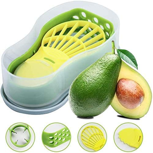 Avocado-Hobel, Avocado-Saver 6-in-1 Multifunktions-Avocado-Werkzeug-Set | Avocado-Küche, Schneider, Hobel, Stampfer, Entkerner, Schäler