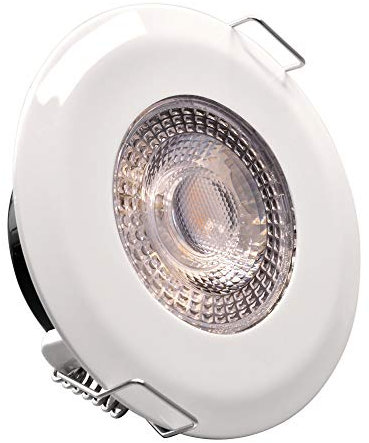 max K O M F O R T 6x LED Bad Einbaustrahler IP44 Ultraflach 5 Watt Weiß 230V Rund warmweiß Deckenstrahler Spot Deckenspot Lumena