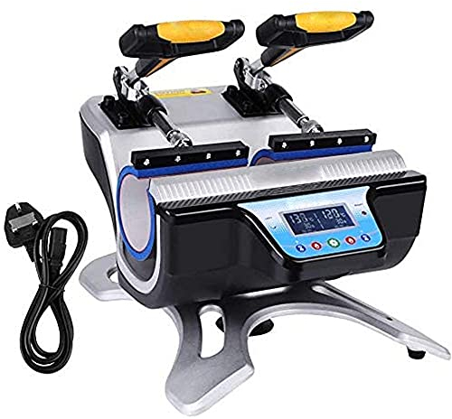wowsubli ST-210 Double Station Mug Heat Press Machine for Sublimation Cup Transfer Printing, 2 Cups At One Time LCD Control Panel DIY Cup Sublimation