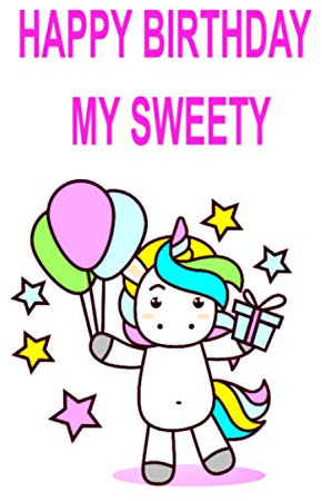 Happy birthday for girl : netbook cute