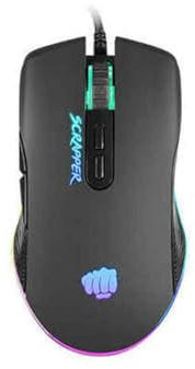 FURY Scrapperr Souris Gaming USB 6400 DPI 7 Boutons Optique Rétroéclairage RGB Légère avec Logiciel Noir