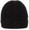 ICHI IHIAIVO Damen Wintermütze Beanie Mütze Rippstrick leicht elastisch unifarben, Größe:ONE, Farbe:Black (194008)