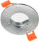 ledscom.de Bad-Deckeneinbaurahmen ERID, Feuchtraum, Badezimmer, IP44, rund, aluminium matt