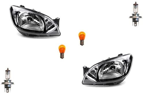 Johns, Scheinwerfer Halogen Front kompatibel zu Skoda Citigo 11-17 Leuchtmittel Set L R