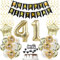 deko 41. geburtstag Frauen Mann deko Schwarz gold ballon 41. geburtstag Mann,deko 41 geburtstag Mann Schwarz luftballon 41.geburtstag deko Mann geburtstagsdeko 41 jahre Geburtstag Deko Männer Frau