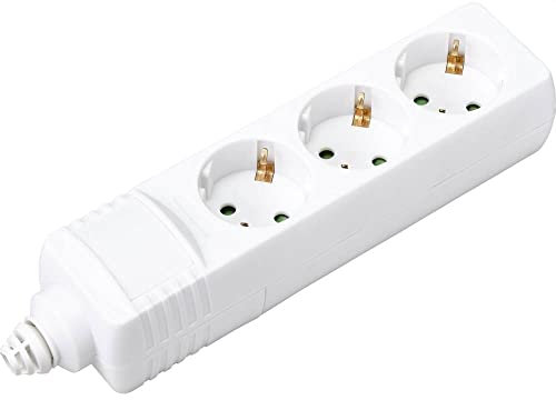 sygonix BT-2372208 Steckdosenleiste 3fach Weiß
