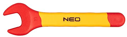 NEO TOOLS Flachschlüssel 1000V, Elektro-Schraubenschlüssel | Aus langlebigem Chrom-Vanadium-Stahl, Zertifiziert bis 1000V, Präziser Einseitiger Schraubenschlüssel, Für Elektroarbeiten