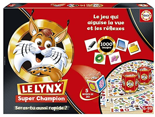 Educa - Super Champion Lynx | Une édition Exclusive avec Plus de 1000 Images et Une Nouvelle Dynamique de Jeu ! | du Plaisir pour Toute la Famille | A partir de 6 Ans (19432)