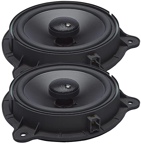 PowerBass OE652-NS2 6.5 2Ω Direct Fit Premium OEM Replacement Coaxial Speakers Compatible with Select Nissan Vehicles