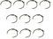 SM SunniMix 10 pcs Cordon pour Bracelet Coulissant Bracelets coulissants réglables Bracelet de Cordon torsadé Faisant des Accessoires de Bracelet à bricoler soi-même, Auréat Noir