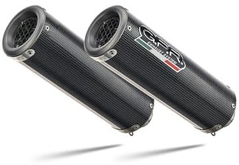 Auspuff GPR Ducati 848 2007-13 Paar zugelassene Auspuff mit Anschluss M3 Poppy