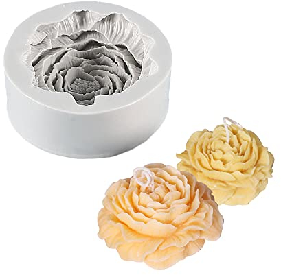 Molde de Silicona para Velas,1Pcs Moldes de Velas 3D,Molde de Vela Artesanal Hecho a Mano,Vela Molde de Silicona 3D,Molde de Vela de Plástico para Bricolaje (D)