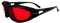 SLEEP-X1 100% filtro luce blu e filtro luce verde, occhiali da computer PC Gaming Bluelight Filter Uv Blue Light Blocking Glasses Anti Donna Uomo, Colore: rosso, taglia unica