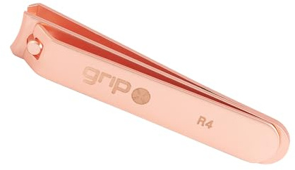 Grip Nail Clipper Rose Gold R4 Stainless Steel Fingernail & Toenail | Sharp precision blades, clean cuts, sleek, durable build