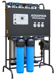 Umkehrosmoseanlage Reinstwasseranlage APRO1000 freistehende Stand- Osmoseanlage Sandgestrahlt- mit Antiscaling Vorbehandlung (APRO1000 schwarz- mit Druckschalter)