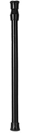 Gardinenstange ohne Bohren, Schwarz Verstellbare Duschstange Teleskopstange Vorhangstange Kleiderstange für Badezimmer, Fenster, Kleiderschrank(30-50cm)