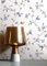 NEWROOM Tapete Blau Vliestapete Blumen - Vintage Floral Grau Weiß Blätter Blüten Blumentapete Romantisch Blumenmuster Floral inkl. Tapezier-Ratgeber
