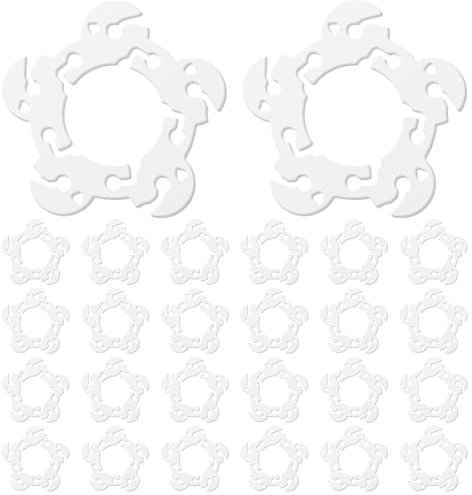 Wisebom 100 Stück Ballon Clips Halter, 6 x 6 cm Ballon Halterung Clip, Ballonbogen Halterung Schnalle für Hochzeit Event Dekorationen Birthday Party Supplies