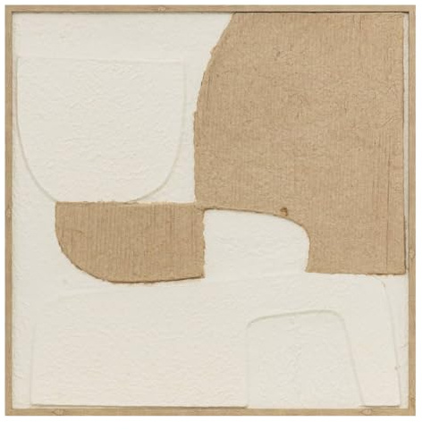 Atmosphera - 3D-wanddeko Amari beige 70x70cm