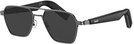 GetD AI Smart Bluetooth Glasses for Men and Women, Voice Controlled Open Ear Style 3-in-1Smart Glasses for Listening to Music and Calls with Built in Speakers, IPX4 Waterproof Bluetooth Audio Glasses