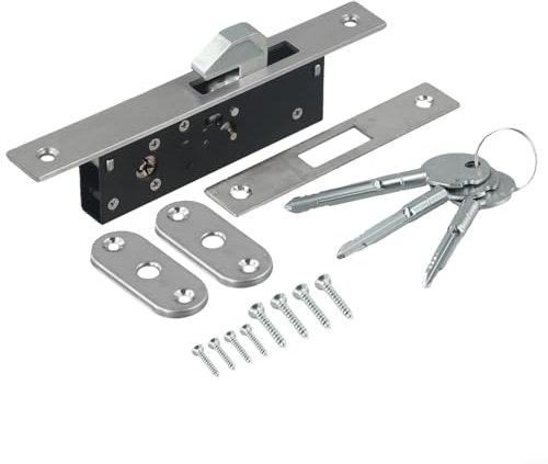 Cerradura de puerta corredera robusta con llaves cruzadas, solución eficaz para evitar el acceso no autorizado (HY-302B)