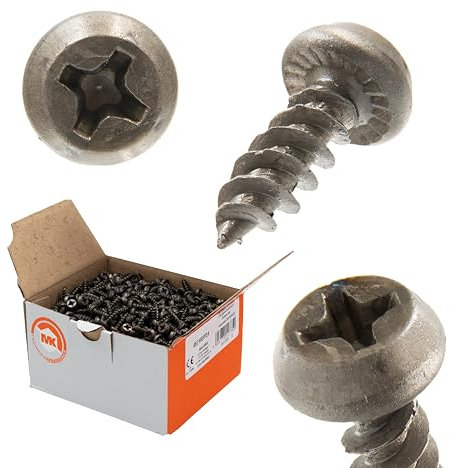 Profilverbindungsschrauben Metall-Metall 3,9 x 11 – 1000 St. Schwarz Profilverbindungsschrauben Trapezkopf PH