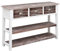 MOBCANT Sideboard, Schuhschrank Kleiderschrank Mehrzweckschrank Cupboard Geeignet für Korridor Küche Wohnbereich Schlafzimmer Antik-Braun 115x30x76 cm Holz