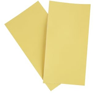 Surriba 2pcs Lederflicken Gelb Kunstleder Selbstklebend Patch 10 * 20cm Kunst Leder