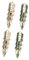 PACKOVE 4pcs Bendable Knuckle Rings Chic Metal Joint Finger Jewelry for Women Gold Antique Bronze for Parties and Costumes
