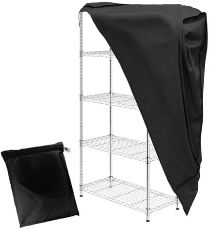 Allwetter-Regalabdeckungen, Oxford-Stoffabdeckungen für Regale, 91,4 x 45,7 x 182,9 cm, für drinnen und draußen, Möbelschutz, Küchenregal, staubdichte Protektoren