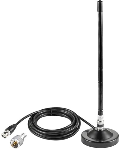 Osmond Long Range 27MHz Heavy Base Station Soft Whip CB Radio Antenna Kit for Car Truck Mobile Handheld CB Radio Scanner