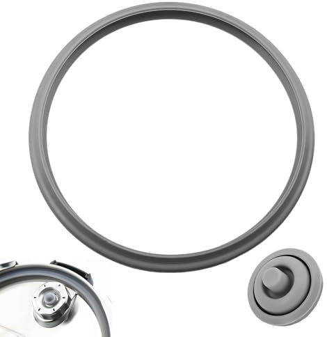 2 Pack Sealing Rings Pressure Cooker for WMF Perfect & Perfect Plus Spare Parts, Rubber Ring Sealing Ring (Ø 22 cm) and Cooking Signal, Silicone Spare Part, Compatible with 2.5 L 3 L 4.5 L 6.5 L 8.5 L