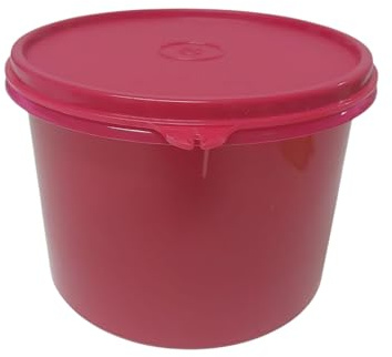 Tupperware Sommer Drops Clarissa - Recipiente para café con tapa colgante a prueba de fugas, 1200 ml, 1200 ml, color rojo
