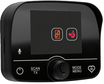 YUEHISY Radio Digital para Coche, Pantalla de 2,4, Modulador FM | Sin modificación, 30 presintonías de FM, escaneo automático, altavoz incorporado, para mejorar el audio del vehículo antiguo