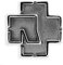 Rammstein Pin Logo metallic, Offizielles Band Merchandise Anstecker