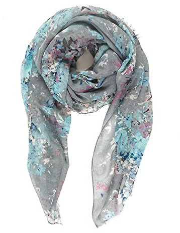 MELIFLUOS DESIGNED IN SPAIN Schal für Frauen, leichte Blumenblumenschals für Frühling, Frühling, Herbst, Winter, Schal, Wickeln